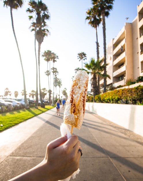 person holding corn