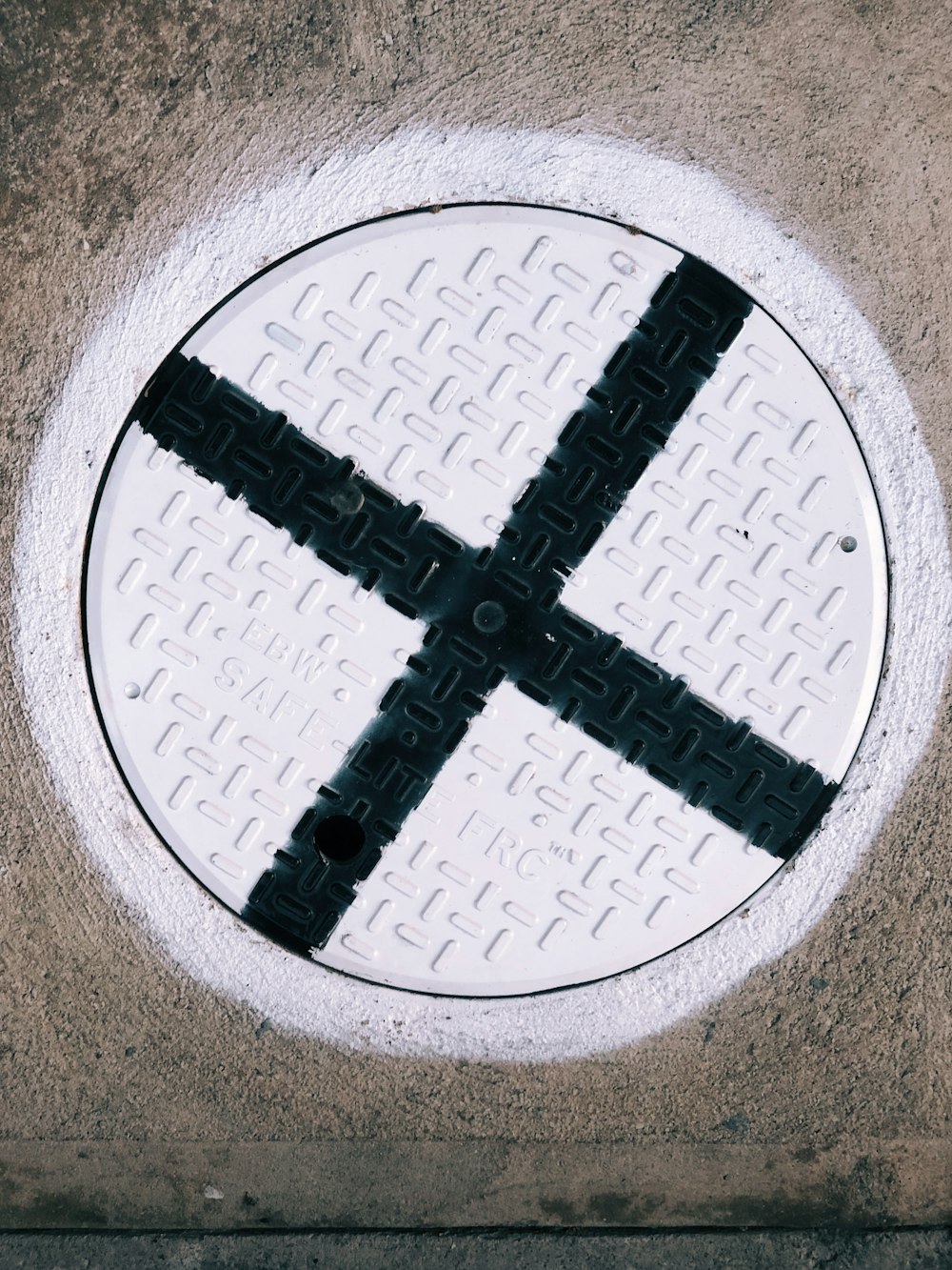 close-up photo of manhole