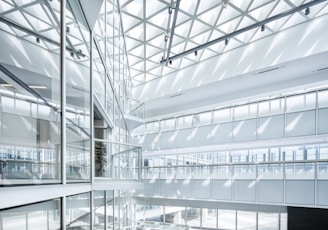 clear glass building interior during daytime