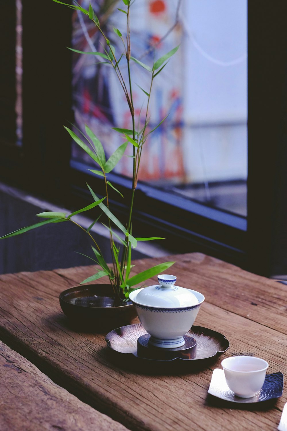 white ceramic bowl on table