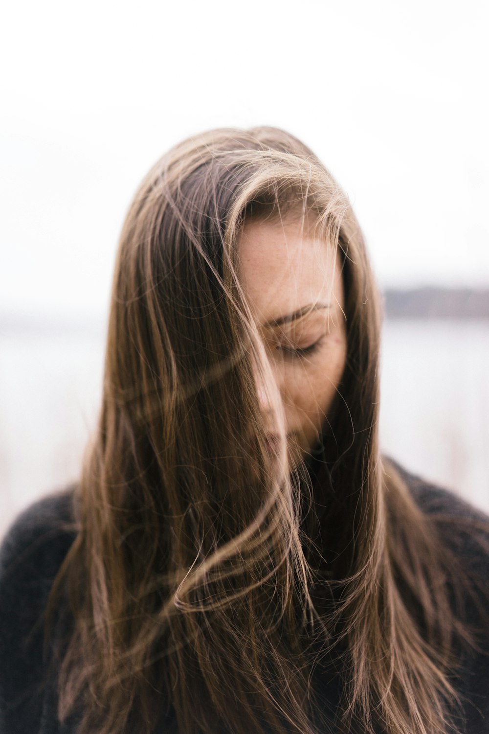 Zeitrafferfotografie eines Frauenporträts