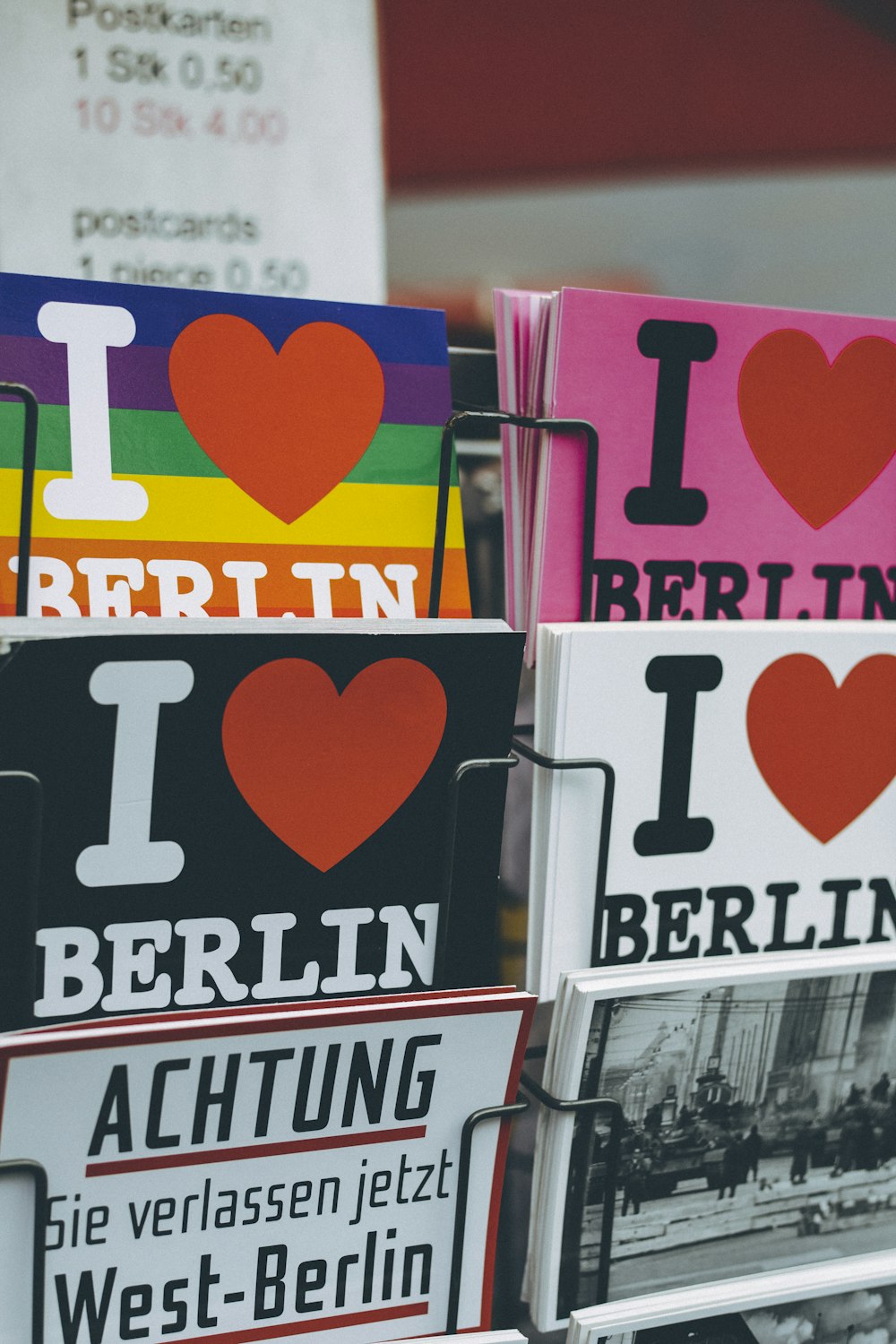 Stapeln von I Love Berlin-Büchern