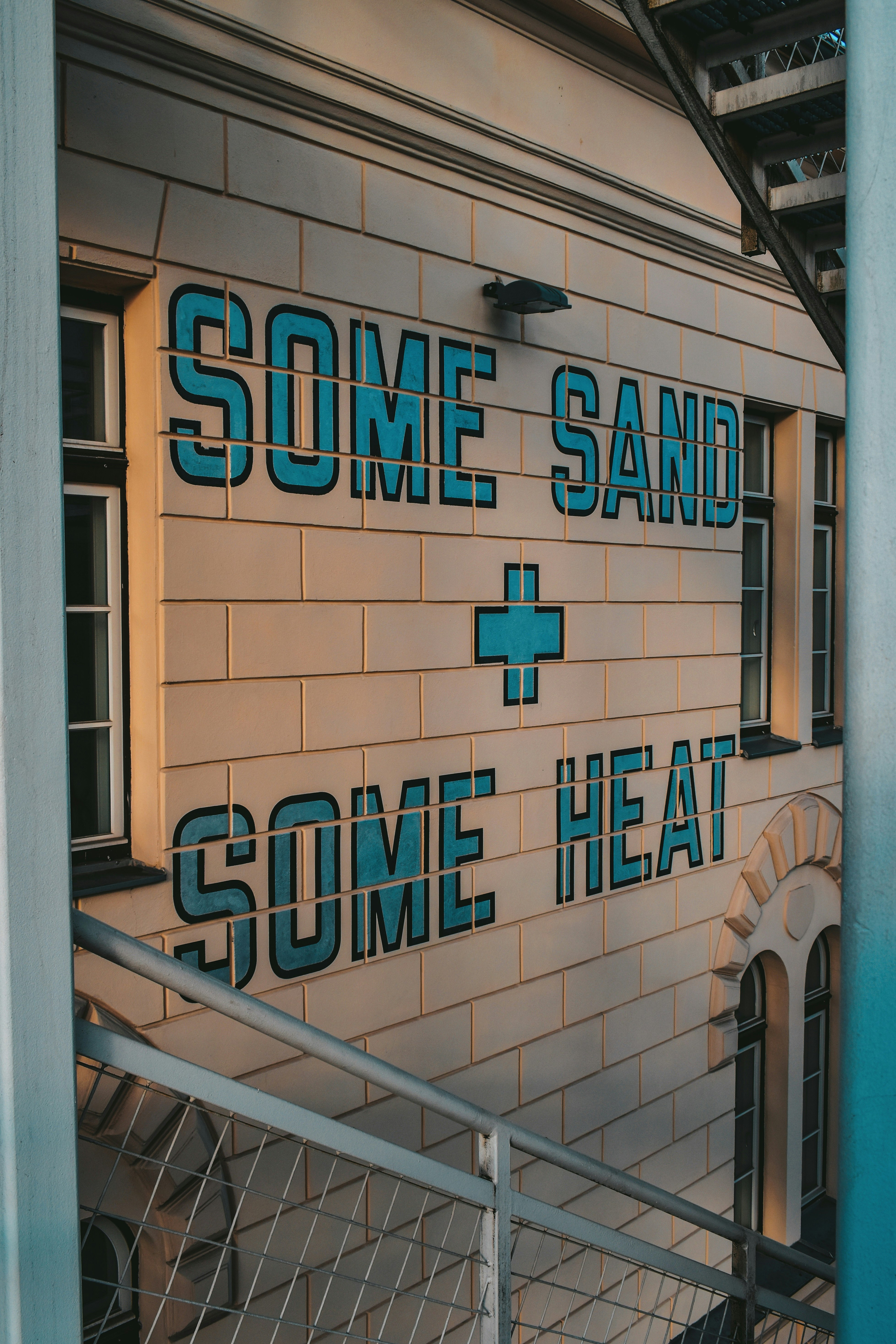 Some Sand & Some Heat-printed wall