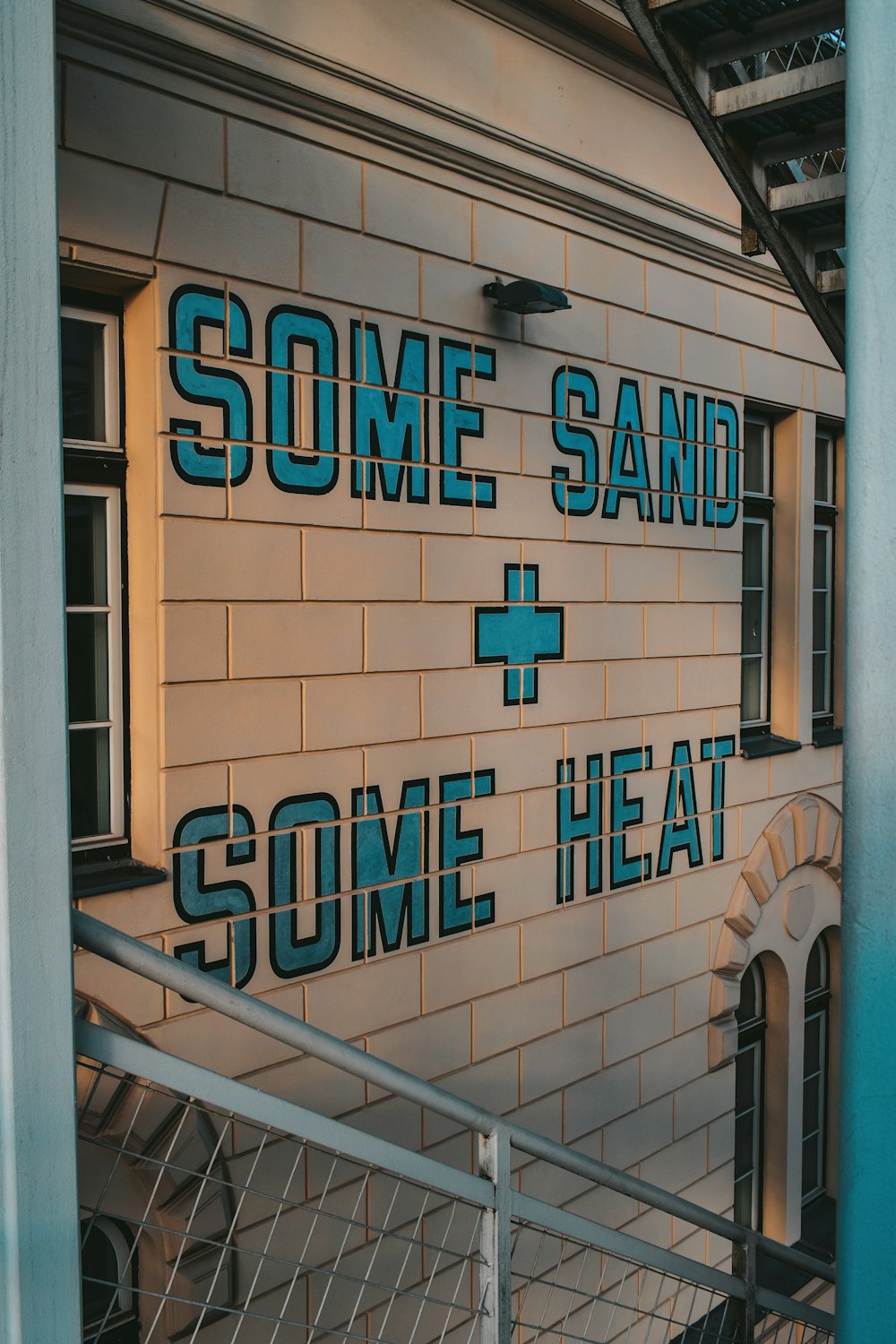 Some Sand & Some Heat-printed wall