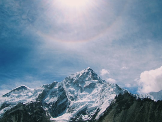 mountain alps under blue sky in Gorakshep Nepal
