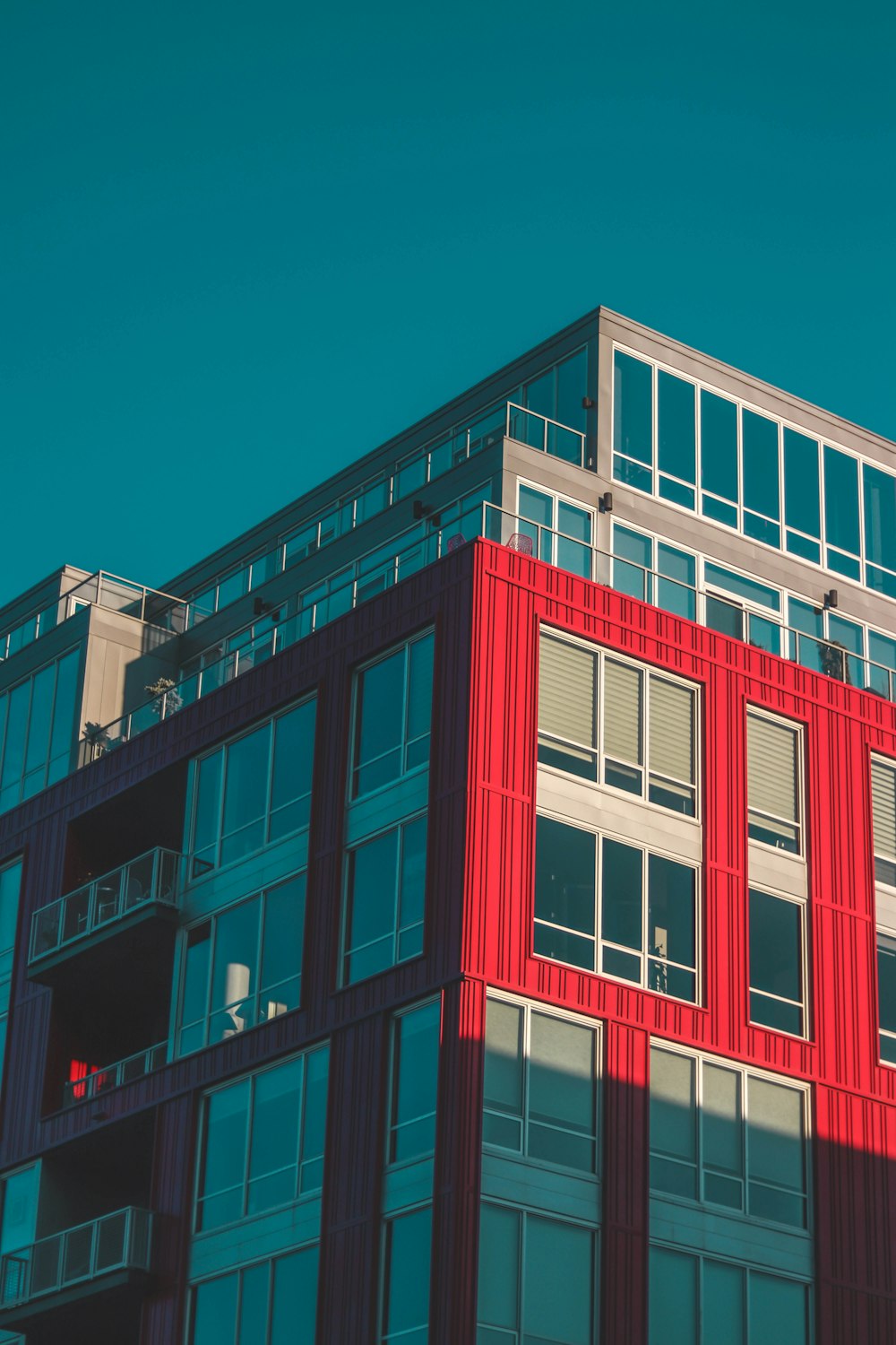 red and gray concrete building