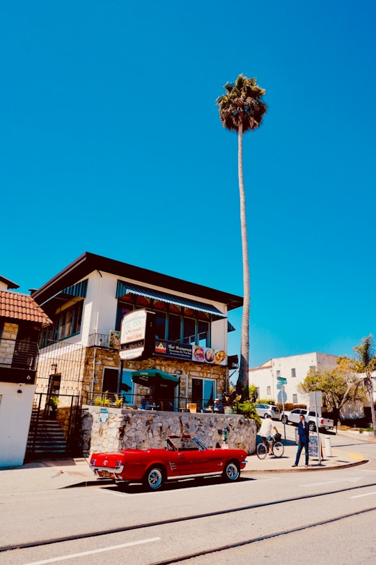 red convertible parked beside house in Santa Cruz United States