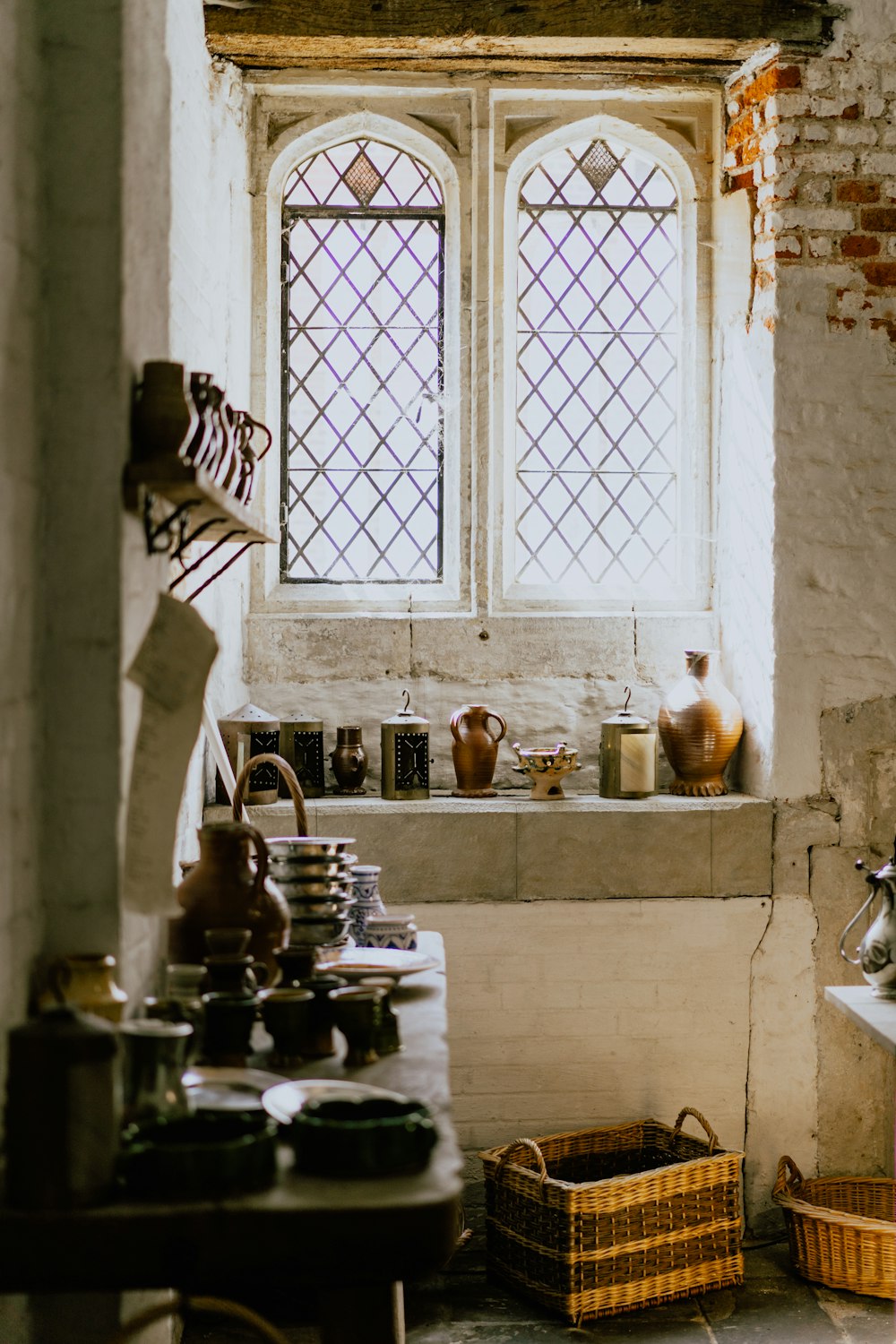 assorted jars at the window