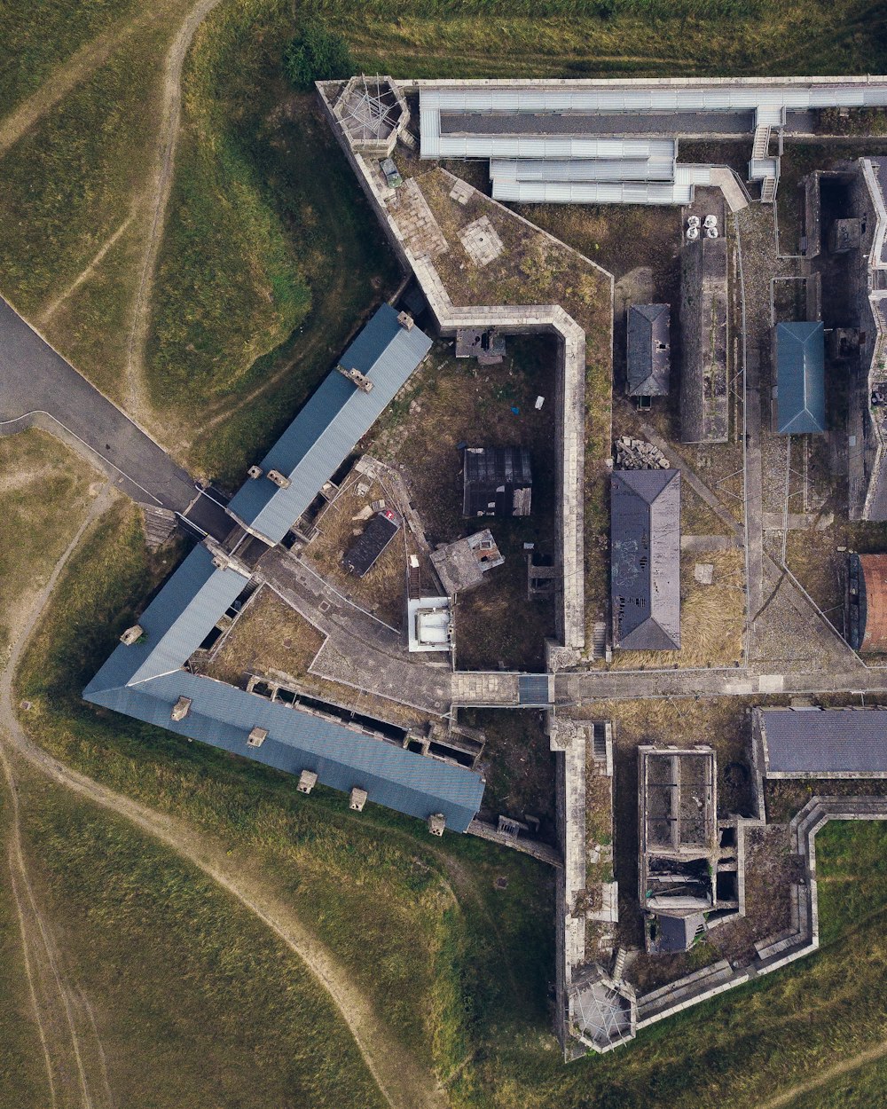 aerial photo of houses