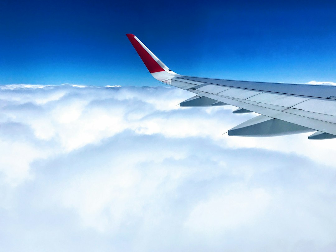 airplane wing view