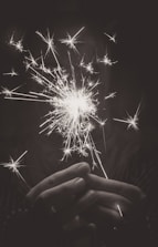 Close-up of hands carefully handling certified fireworks packaging.