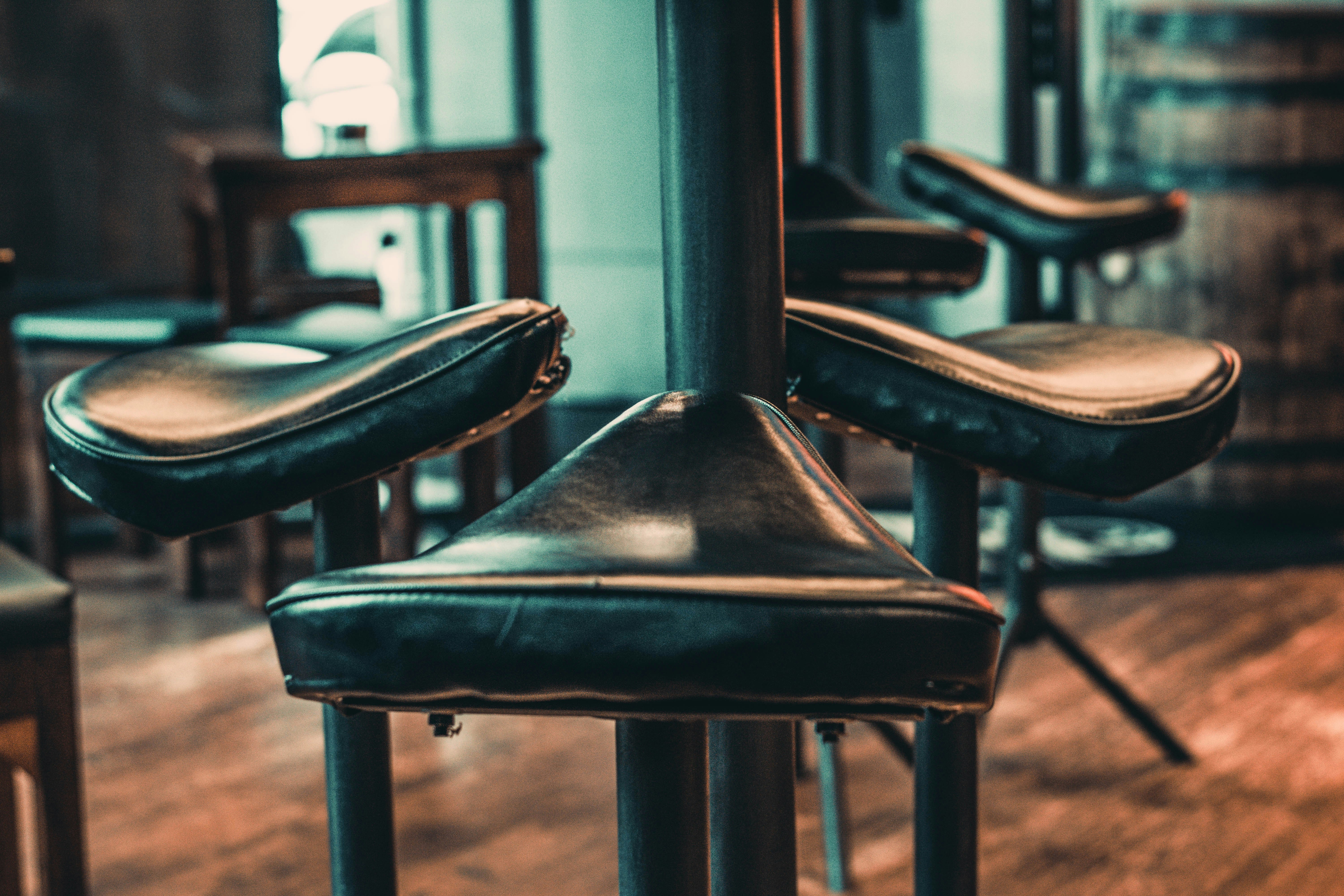 Industrial Iron Bar Stool