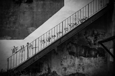 close-up photo of gray staircase message google meet background