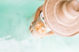 person holding coconut