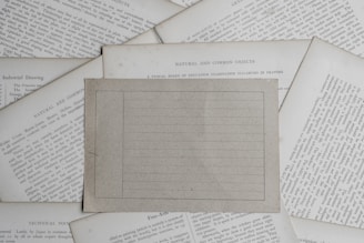 white ruled paper