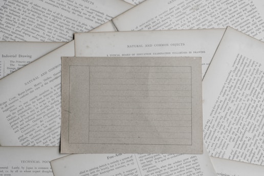 white ruled paper