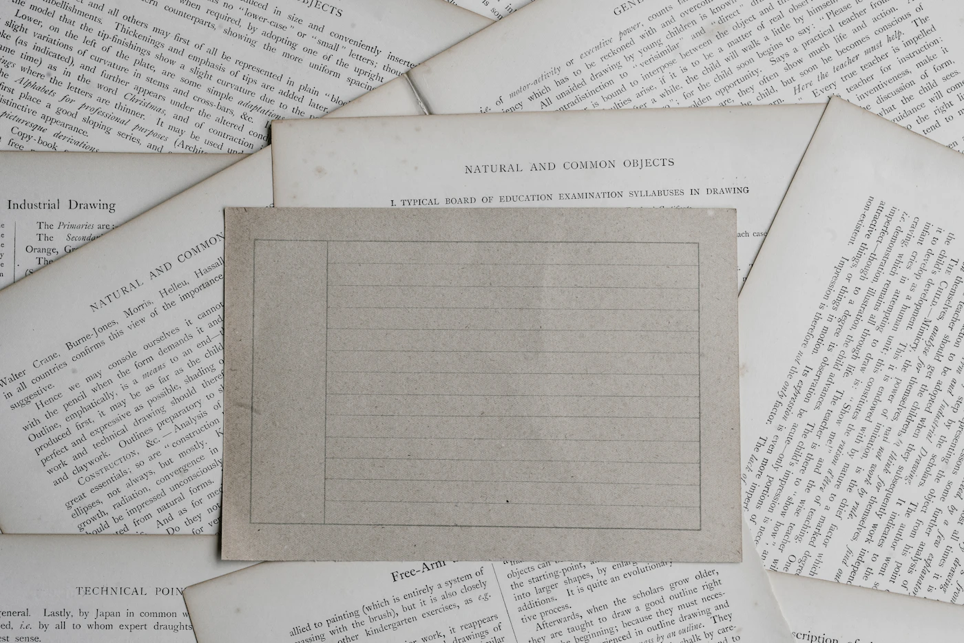 Feines Schreibpapier und Korrespondenz