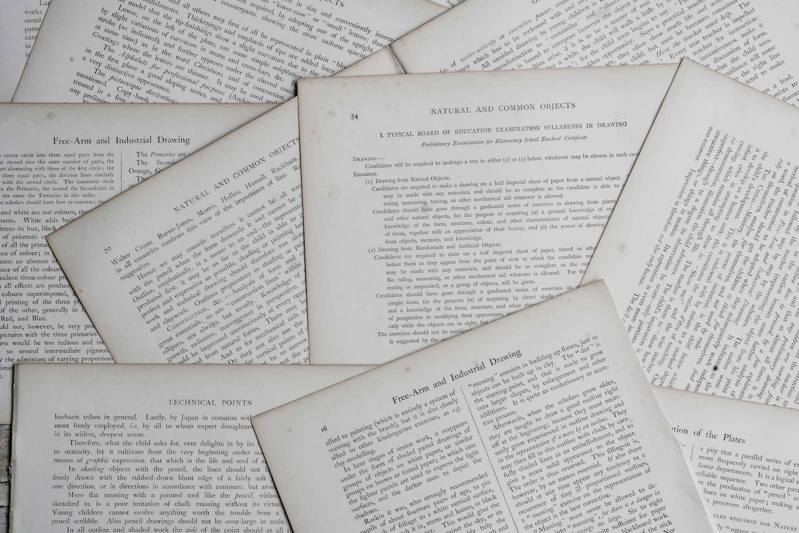 Open journal and reading glasses on a desk