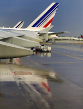 plane on road