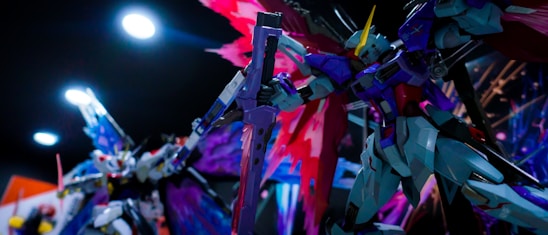 A visually striking scene from a cinematic AI-driven anime showcasing vibrant colors and dynamic characters.