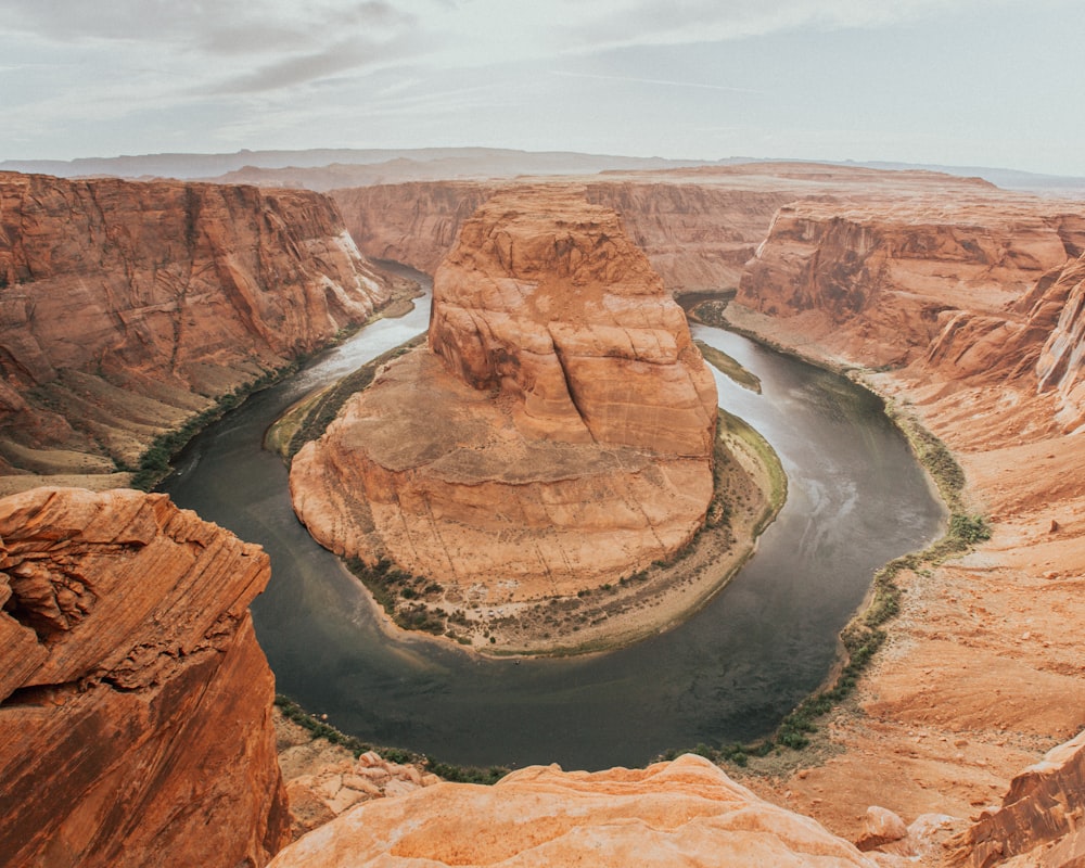 aerial photo of canyon during daytime