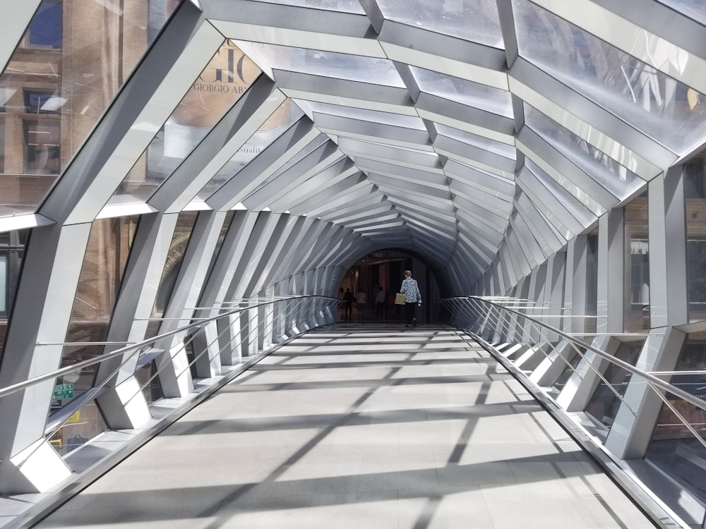 architectural photograph of pedestrian bridge