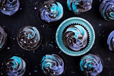 purple cupcakes