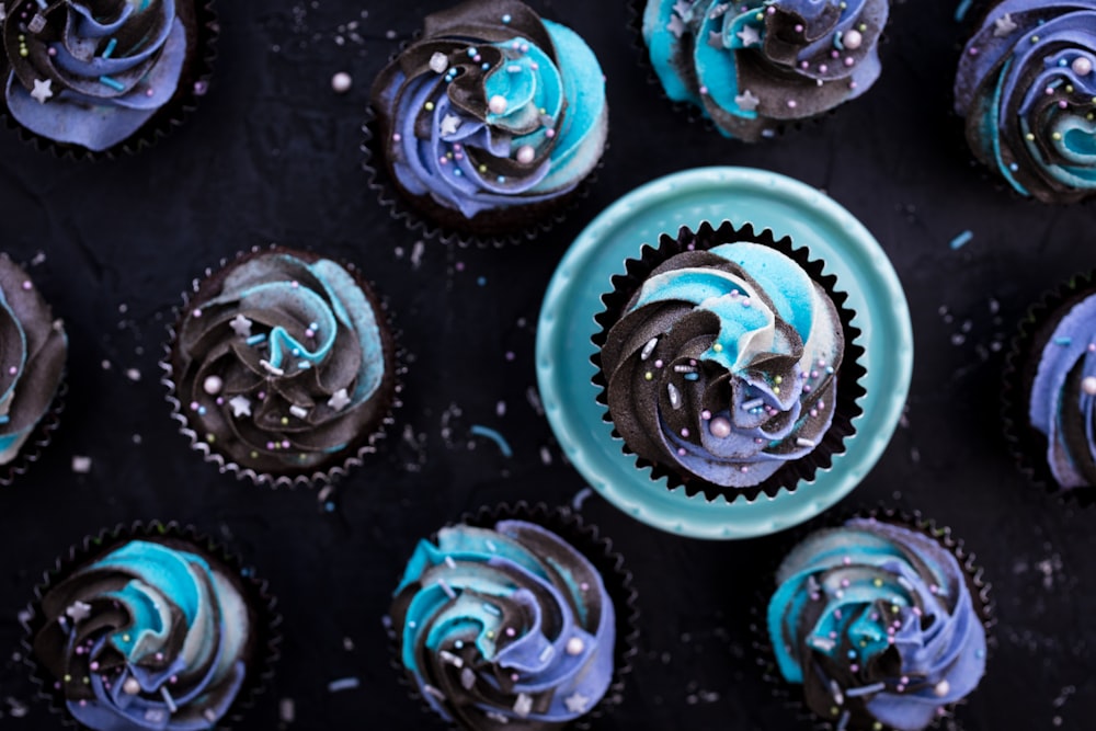 cupcakes violets