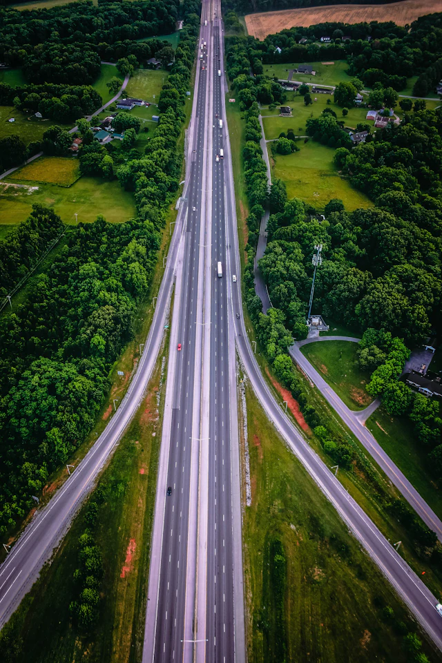 Autostrada z lotu ptaka