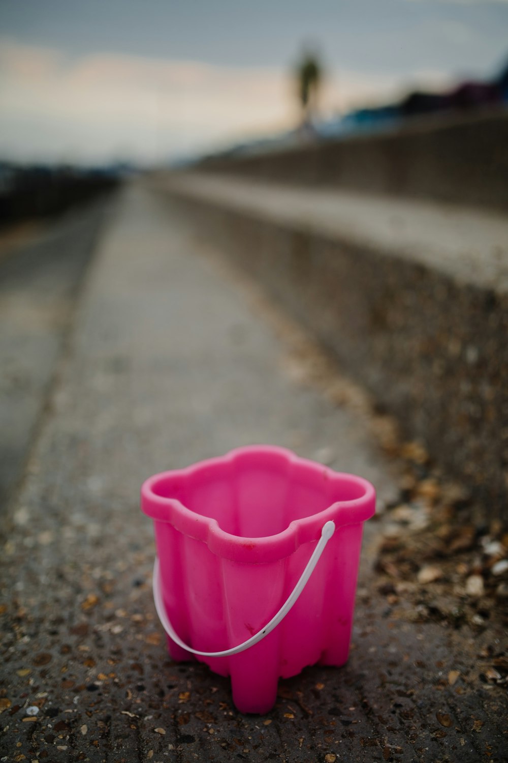 photo of pink plastic container