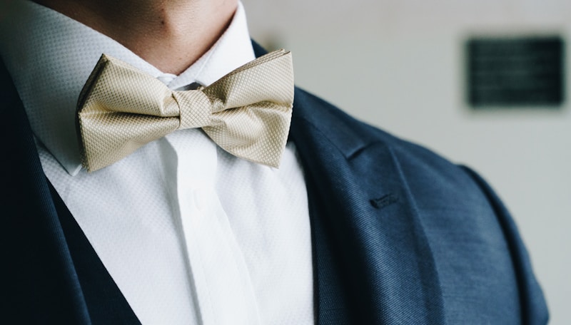 Refined man in bow tie