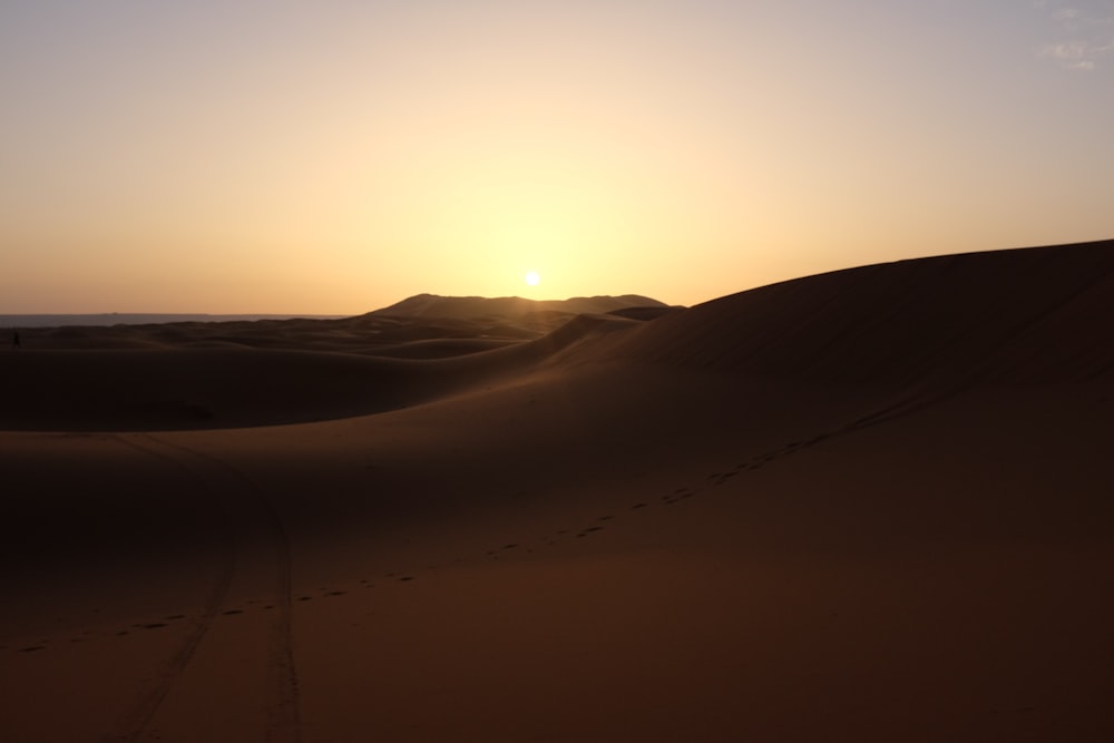 landscape photography of desert