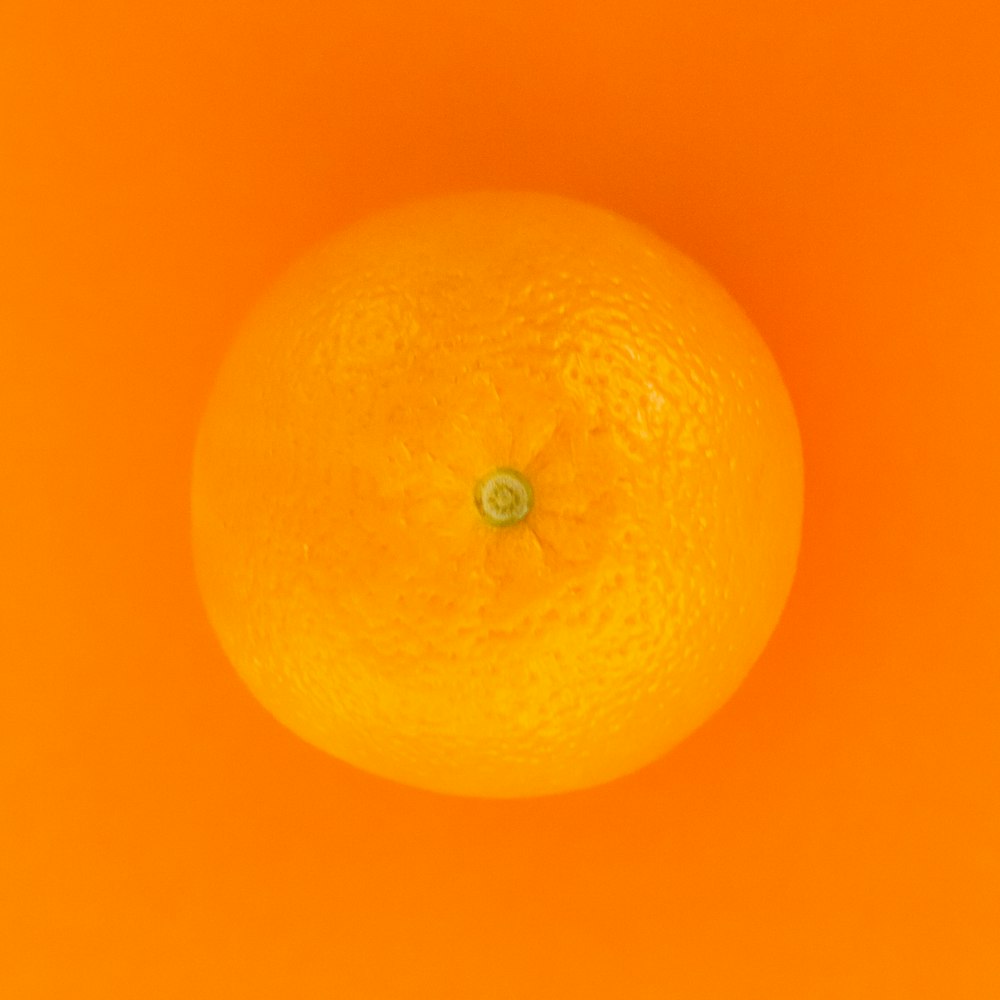 オレンジ色の背景にオレンジ色の果物