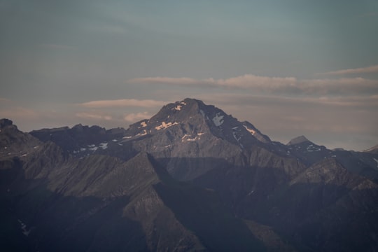 bird's eye view photography of mountain in Piz Mundaun Switzerland