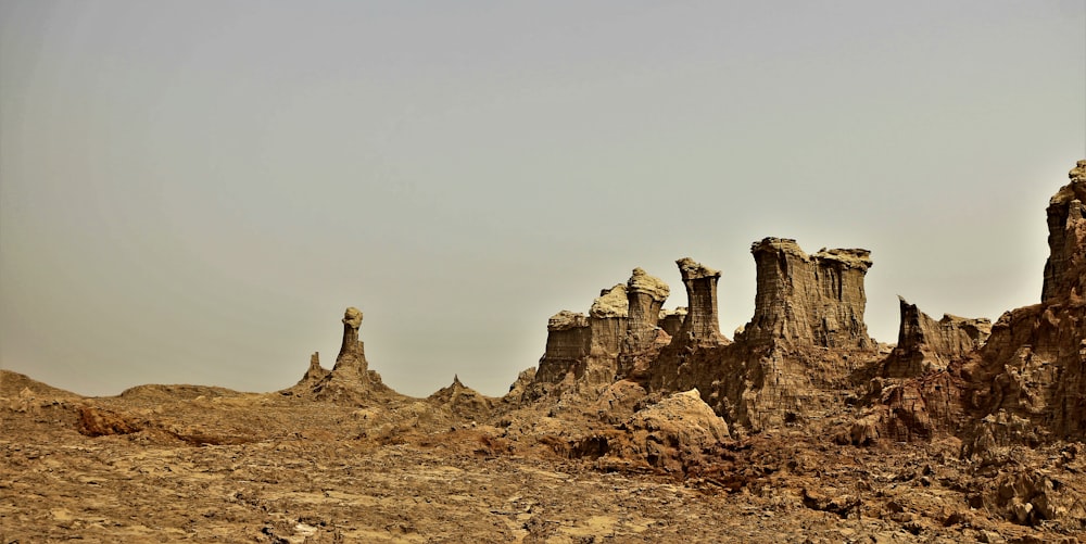 brown rock formations