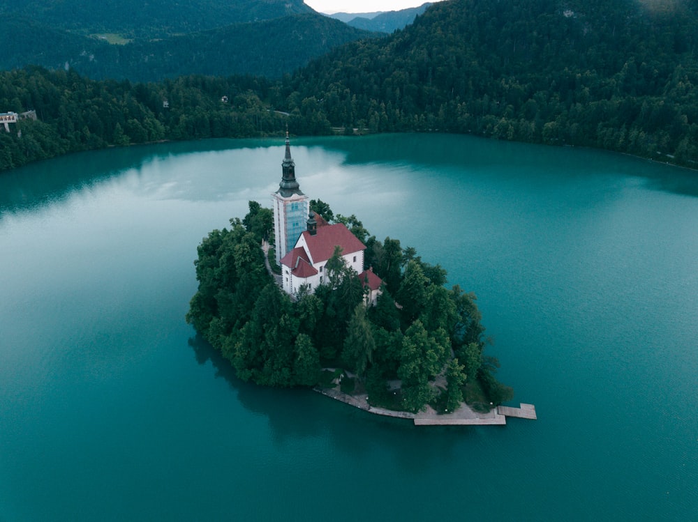 Fotografía de vista aérea de la catedral