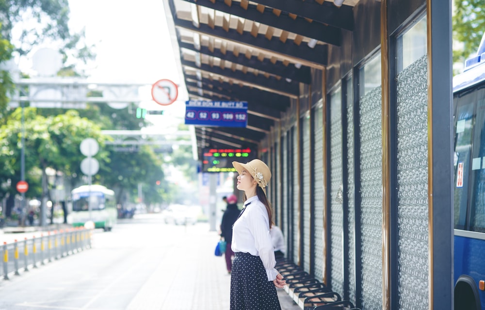 woman in black skirt posing