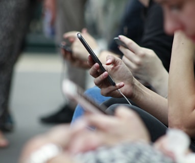 person holding black phone