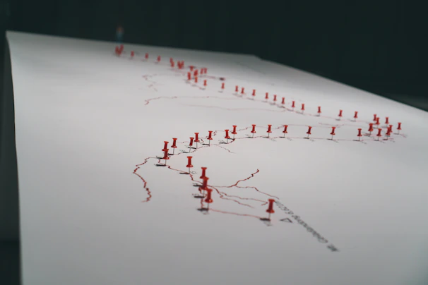 A world map with connecting lines symbolizing global sourcing connections.