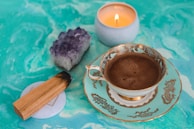 mug with brown coffee inside