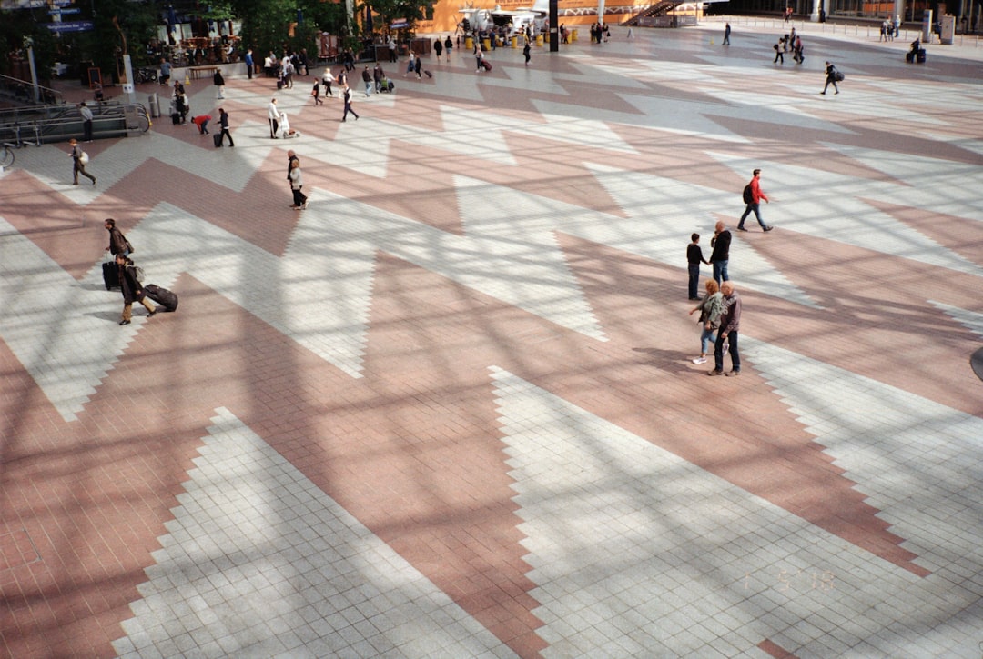 photo of people walking on park