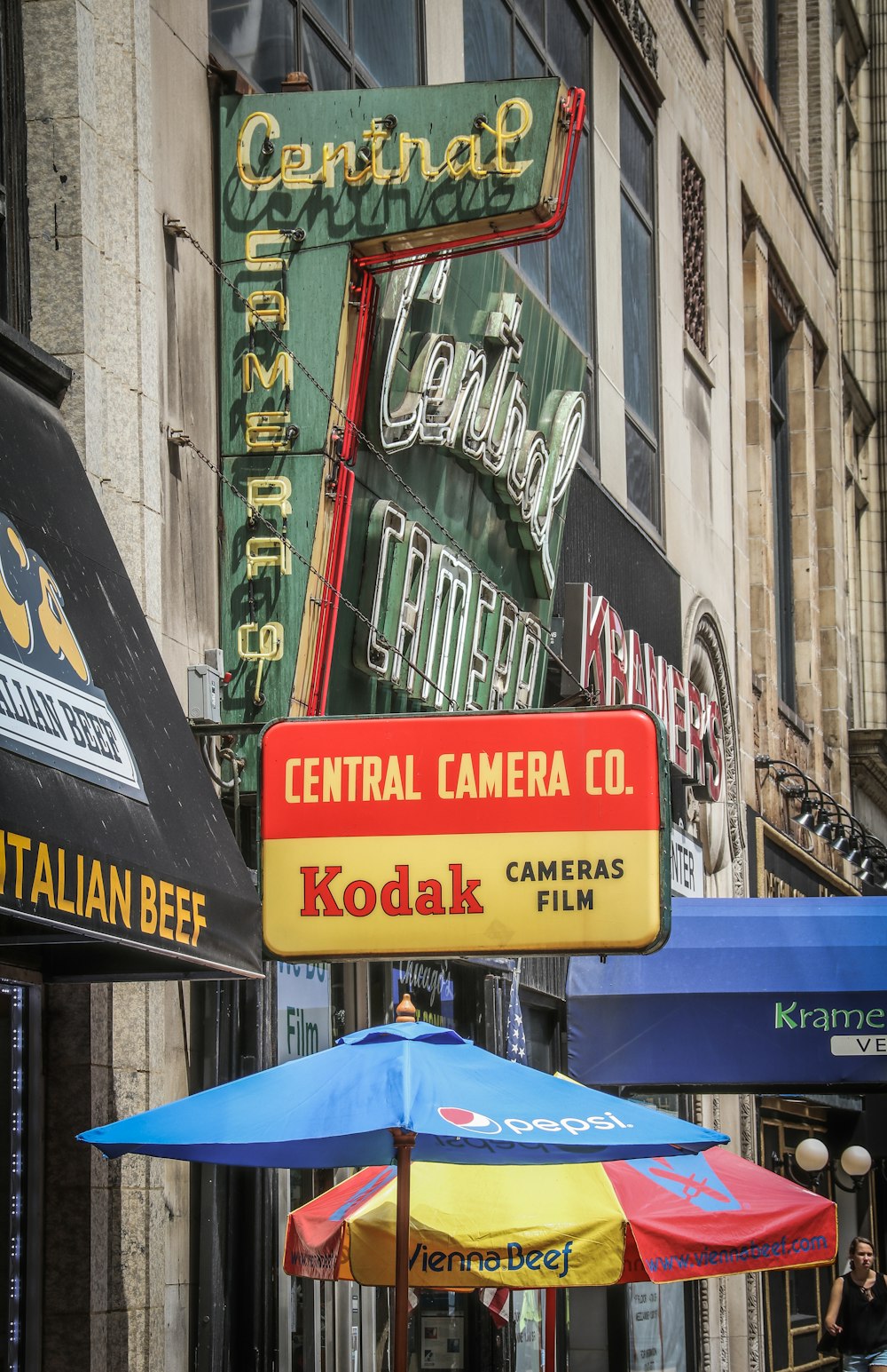 Central store marquee signage