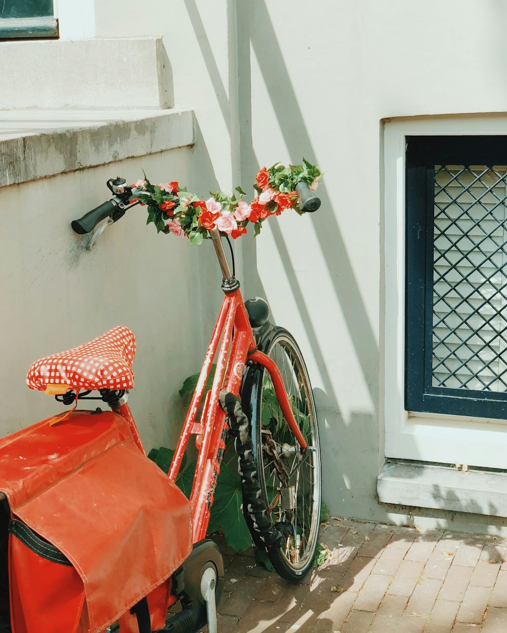 red bicycle