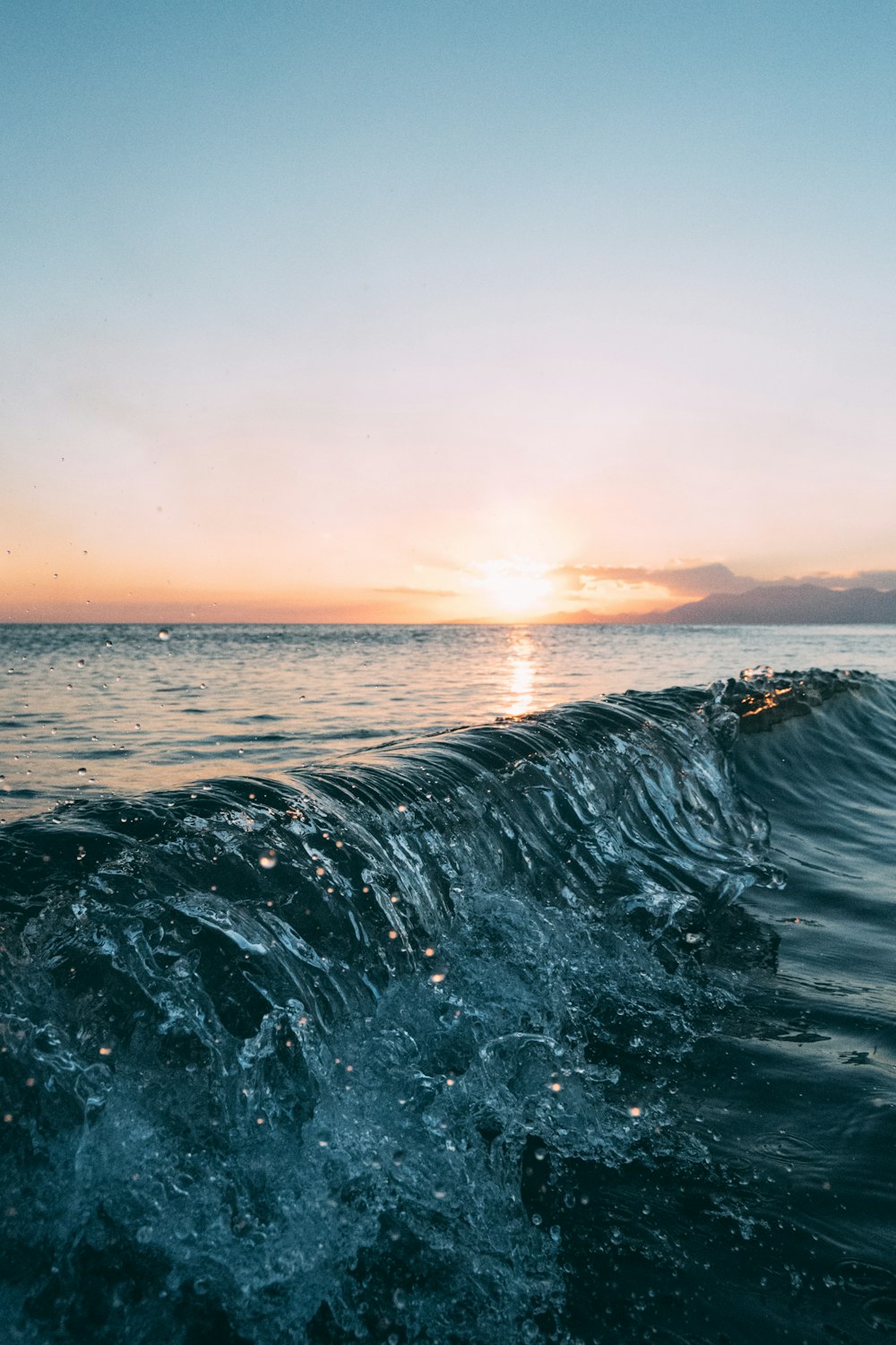 long exposure photography of body of water