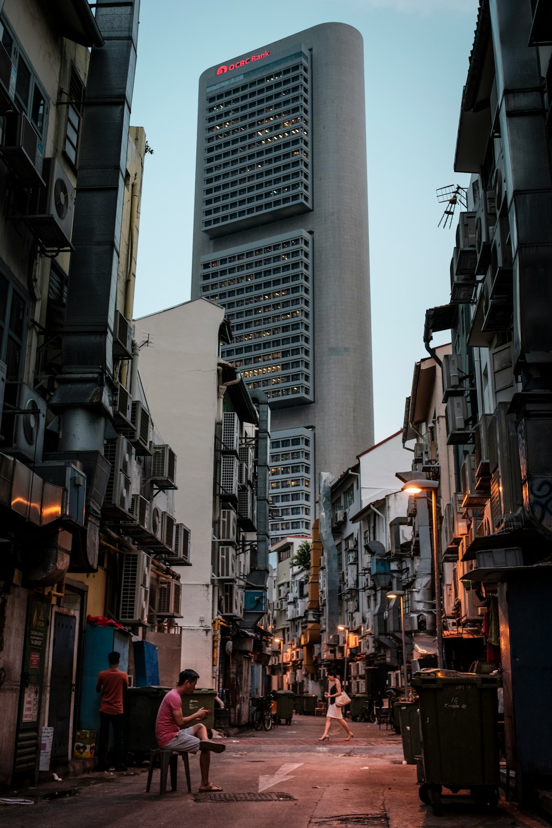 gray and black concrete buildings under blue sky