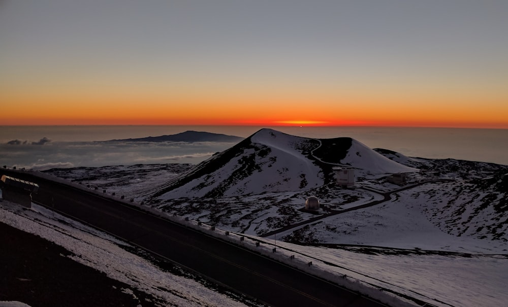 snow covered hill