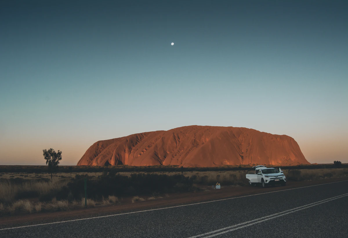 Uluru rising from the Red Centre