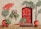 brown wooden door closed