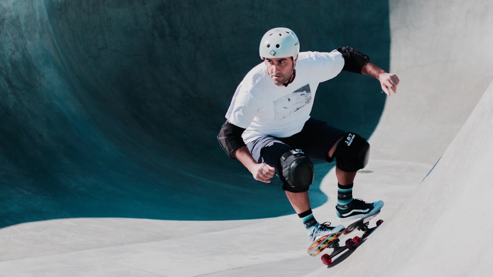 man playing skateboard