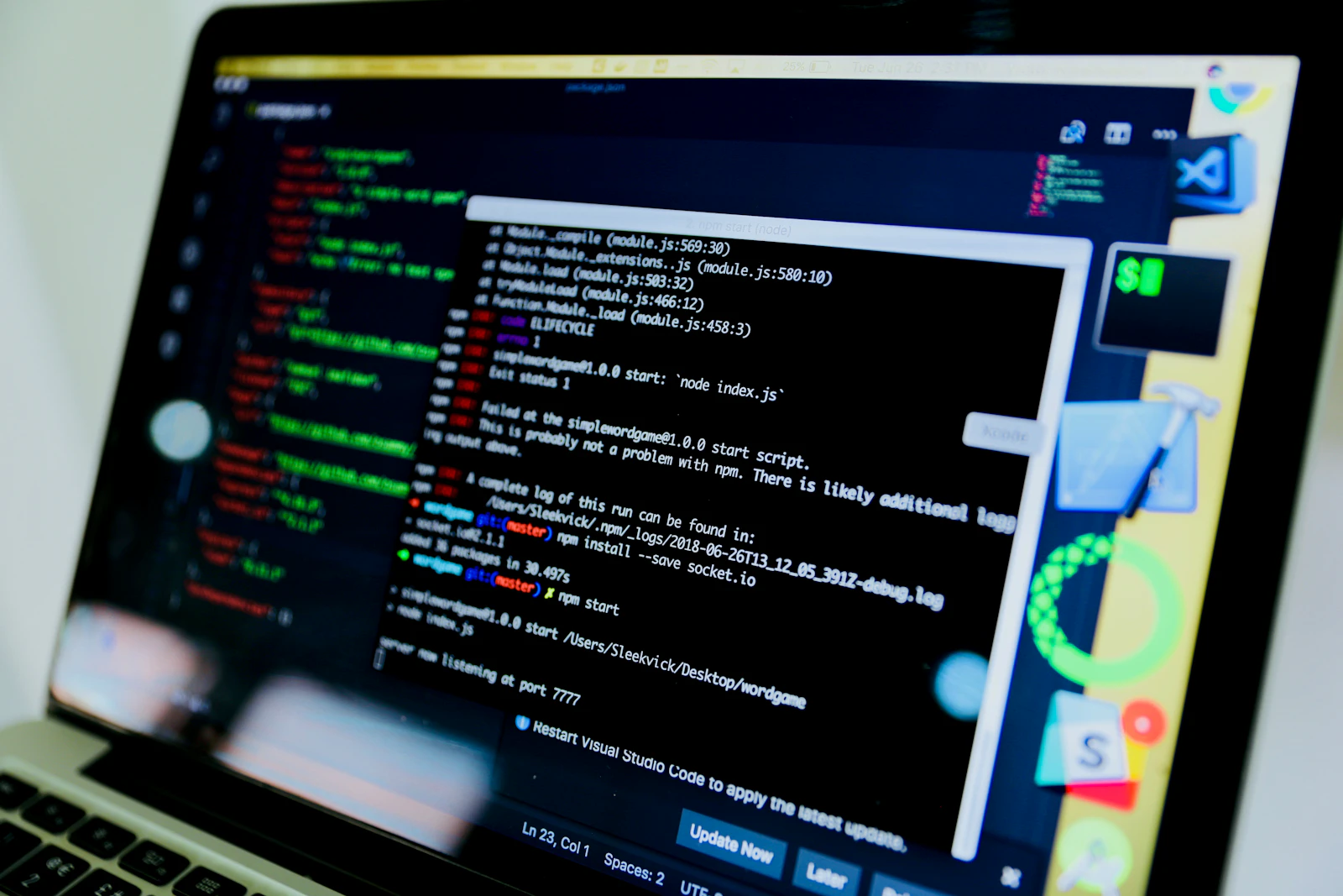 Computerterminal voor netwerkdiagnose met IPCONFIG en PING